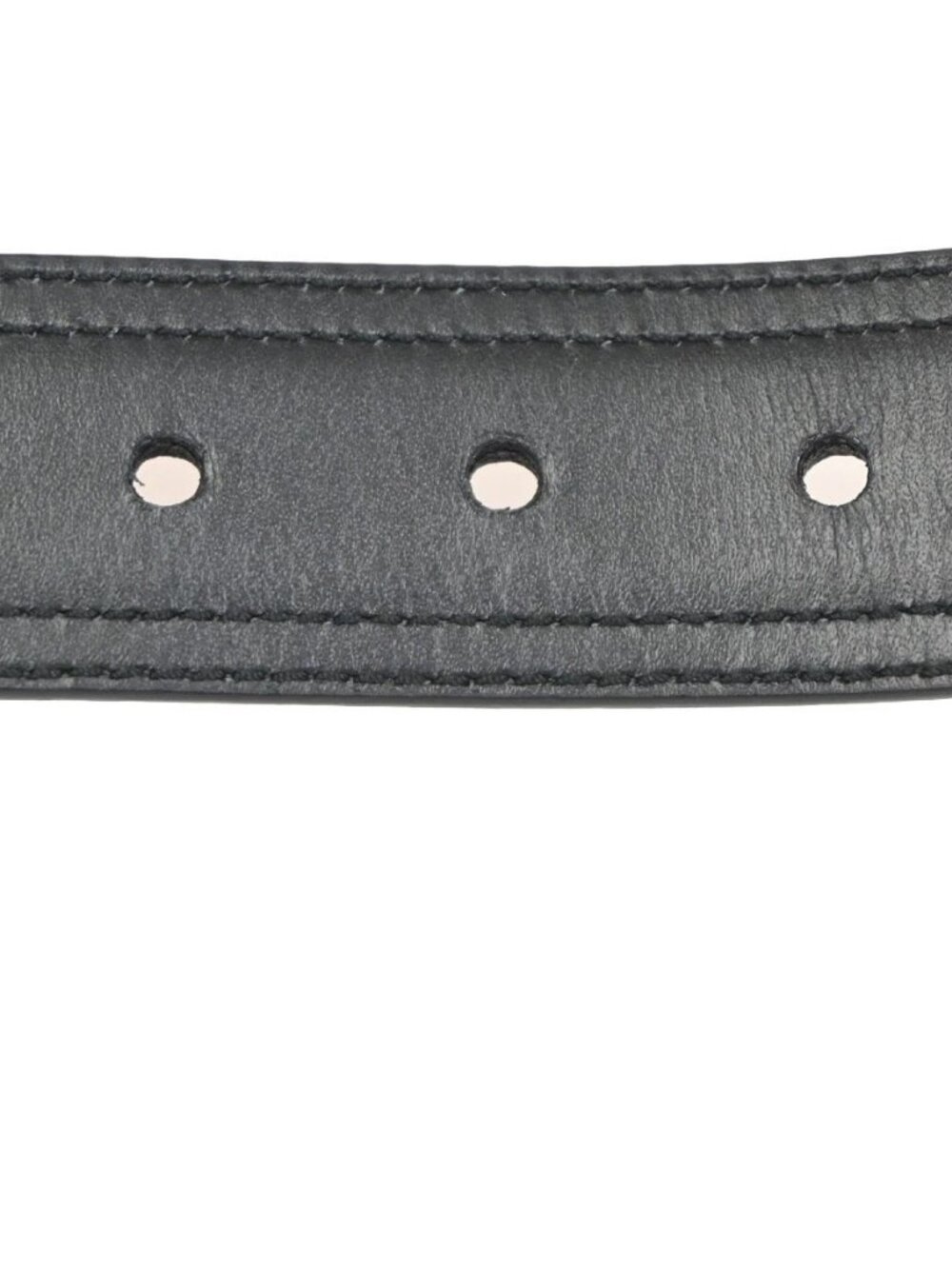 GUCCI Logo Belt 80/32 35mm Leather Black GHW Italy 68KC925 - Picture 10 of 13